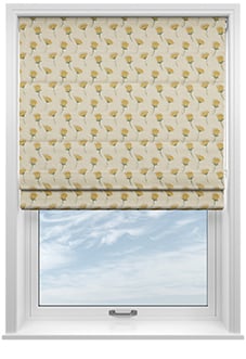 Emily Bond Cornflower, Yellow - Roman Blind
